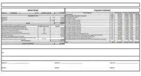 Regency Luxuria cost sheet preview