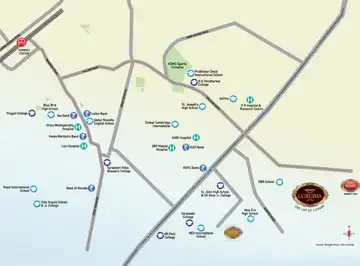 Regency Luxuria location map, Dombivli